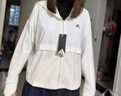 adidas「冰淇淋防晒衣」凉感UPF 50+轻薄防晒服女阿迪达斯轻运动   白色/香草冰(推荐选大一码)   S 实拍图
