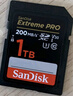 闪迪（SanDisk）1TB SD内存卡 4K V30 U3 C10 相机存储卡 读速200MB/s 写速140MB/s 微单/单反相机内存卡 实拍图