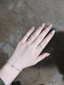 DAISY DREAM实心999足银指环素圈戒指女小众设计简约尾戒男ins足银情侣食指戒 古法实心戒指【通体999银】 16号 实拍图
