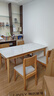 林氏家居北欧风岩板餐桌家用小户型长方桌椅全套LH628R3 实拍图
