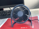 台式小风扇桌面风扇小型家用静音办公室桌面上usb风扇学生宿舍电风扇 【5吋一档直插款】静音大风力【深蓝色】 实拍图