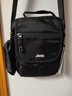 吉普（JEEP）斜挎包男大容量单肩包2025新款休闲通勤便携小背包男防泼水旅行包 黑色 实拍图