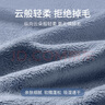 洁丽雅（Grace）加厚平纹浴袍 吸水可穿可裹浴巾 家用情侣保暖浴裙柔软浴衣 紫色 实拍图