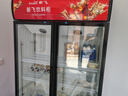 新飞（frestec）展示柜冷藏酒水饮料冰柜双开门商用冷柜水果蛋糕冷藏保鲜柜超市直冷玻璃门大容量便利店立式啤酒柜 双门红黑680L【风直冷减霜】 实拍图