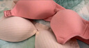 婧麒（JOYNCLEON）哺乳文胸孕妇内衣怀孕期哺乳薄款喂奶文胸产后前开扣无钢圈托聚拢 豆沙色3128【薄款透气聚拢】 85C 实拍图