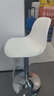 唐辑吧台椅转椅靠背高脚椅家用休闲酒吧前台收银旋转吧椅可升降白色 实拍图