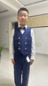 衣诺坊儿童西服马甲套装藏青色西装六一演出服主持人表演礼服 实拍图