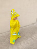 牧萌 儿童雨衣男女童带书包位宝宝幼儿园小学生雨鞋套装防水卡通雨披 活力黄恐龙 M码（建议身高95-105cm） 实拍图