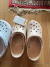 卡骆驰crocs洞洞鞋拖鞋男女同款卡骆班学生鞋轻便耐磨休闲鞋|11016 石英粉-6UR 37 /38(230mm) 实拍图