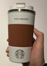 星巴克杯子不锈钢美式咖啡杯保温杯水杯杯垫车载杯 473ml棕色 实拍图
