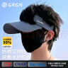 GRGN防晒帽子男女通用夏季遮脸显脸小防紫外线太阳帽跑步鸭舌空顶帽 实拍图