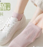 棉十三袜子女士纯棉短袜夏季薄款防滑不掉跟网眼透气船袜低帮短筒袜7双 实拍图