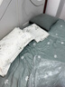 南极人（NanJiren）水洗棉床上四件套磨毛被套200x230cm四季双人被罩床单棉套件 仙草【亲肤柔软可裸睡】 2.0m 床单款 四件套-被套-200x230cm 实拍图