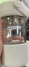 北鼎（Buydeem）泡茶随手杯 茶水分离家用耐高温玻璃杯便携办公水杯节日送礼 【燕麦白】随心饮|茶水分离470ml 实拍图