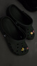 crocs卡骆驰洞洞鞋贝雅男鞋女鞋轻便耐磨一脚蹬拖鞋休闲鞋|10126 军绿色-309 43 (270mm) 实拍图