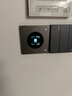 iWN智能开关面板零火版四开屏显已接入米家APP蓝牙mesh远程触摸控制5 超薄触控开关-灰色AG玻璃零火版 实拍图