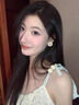 LnieerS925银针山茶花耳环女2025新款气质百搭轻奢小众高级耳钉秋冬耳饰 山茶花耳环【S925银针】 实拍图
