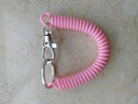 钥匙链彩色电话线弹力钥匙扣防丢失包包手机绳可伸缩塑料弹簧扣绳 【随机颜色】1个 实拍图