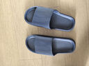 洁丽雅拖鞋男夏浴室洗澡防滑家居室内EVA大码男士凉拖鞋居家用夏季防臭 深蓝色 【升级款】 43-44 【标准码】 实拍图