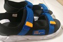 特步（XTEP）儿童童鞋男童夏季网革露趾凉鞋大童沙滩鞋 里昂蓝/黑 36码 实拍图