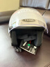 野马（YEMA）摩托车头盔男女士电动车3C认证大码半盔冬季保暖防雾电瓶车安全帽 均码-陶瓷白字母 透明镜片+防雾贴片 实拍图