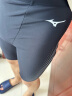 美津浓（MIZUNO）泳裤男士防尴尬大码长款5分裤专业速干抗氯游泳衣装备B1127黑XL 实拍图