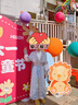 安妮优儿汉服男童春款2025儿童古装男孩国风男生春秋唐装夏季 蓝色 130 实拍图