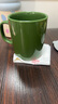无印良品（MUJI）炻瓷 马克杯 家用水杯 陶瓷杯 咖啡杯 办公室 绿色  500ml 实拍图