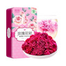 贡苑 【绿色食品】玫瑰花茶特级大朵花冠王重瓣墨红平阴无硫磺75g花茶 实拍图