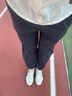安踏（ANTA）绝绝紫速干防晒裤| 女装秋季自由裤宽松束脚休闲防泼水运动长裤子 【速干防晒款】-网纱拼接-基础黑 M /女165 实拍图