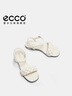 爱步（ECCO）凉鞋女 夏季方头一字带通勤休闲百搭粗跟凉鞋 雕塑233803 石灰色23380301378 37 实拍图