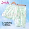 笛莎【100%棉】儿童睡衣女童春夏季薄款纯棉家居服长袖空调服套装 实拍图