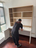 林氏家居书桌电脑桌台式办公桌书桌学习桌子卧室书桌书架组合一体JV7V JV7V-A书桌(1.4米) 书桌 实拍图