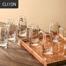 CLITON白酒杯分酒器 倒酒器家用带刻度分酒壶小酒盅100ml 白酒壶6只套装 实拍图