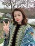 FitonTon披肩女民族风新疆旅游穿搭围巾大披肩保暖防风披风外套新年礼物 实拍图