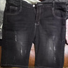 衣然呈品夏季薄款弹力大码牛仔短裤男破洞修身直筒青年五分中裤男休闲马裤 黑色 30【建议115-125斤】 实拍图