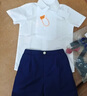 GOKU男童礼服套装幼儿园演出服背带裤夏季小主持人儿童西装毕业服花童 蓝色裤子+衬衫+背带+领结 100 建议体重25-30斤 实拍图