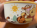 迪士尼高颜值轻奢陶瓷保鲜碗饭盒高颜值卡通精致女生儿童家用饭碗 轻奢维尼保鲜碗大号 实拍图
