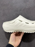 adidas 波波凉鞋 OZWAVE CLOG稳定缓震回弹厚底老爹拖鞋阿迪达斯   矾土棕   36.5 实拍图