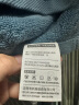 洁丽雅纯棉毛巾浴巾两件套 A类长绒棉洗脸洗澡柔软吸水速干大面巾 蓝色 实拍图