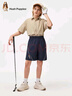 MQD童装夏季新款男大童休闲短裤 藏青 130cm 实拍图