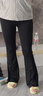【高腰收腹】鲨鱼裤女2025新款春夏修身瑜伽裤长裤喇叭裤夏季 黑色 -常规款 L （105-120斤） 实拍图