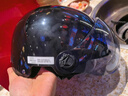 新日新日3C国标认证摩托电动车头盔男女四季通用骑行电瓶车半盔安全帽 混沌黑【高清短镜】 3C新国标A类 实拍图