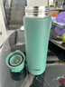虎牌（TIGER）保温杯 轻量型不锈钢真空一键开启弹盖杯 MOY-A48C-GZ雨林绿480ML 实拍图