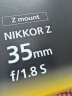 尼康 Nikon 尼克尔 Z 35mm f/1.8 S 全画幅 微单 大光圈广角定焦镜头 尼康镜头 人像/风景/旅游 实拍图