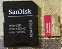 闪迪（SanDisk）256GB TF(MicroSD)内存卡 4K极速金卡A2 V30 U3行车记录仪 运动相机无人机 监控存储卡 读190MB/s 实拍图