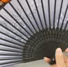 【清凉一夏】折扇中国风扇子布艺扇竹扇舞蹈商务礼品生日礼物 A10泼墨风 实拍图