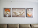 Sixpoetry 客厅装饰画现代简约沙发背景墙壁画轻奢三联晶瓷画大气高档挂画 福禄生花（铝合金外框） 晶瓷画左右50*70+中间100*70亮面 实拍图