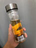 嘉特双层加厚玻璃杯 茶水分离泡茶杯子 高硼硅带茶隔商务办公水杯车载 实拍图