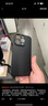 品胜 适用苹果16Pro Max手机壳 iPhone16ProMax柔性液态壳全包防摔防磨防震亲肤超薄保护套软壳 黑色 实拍图